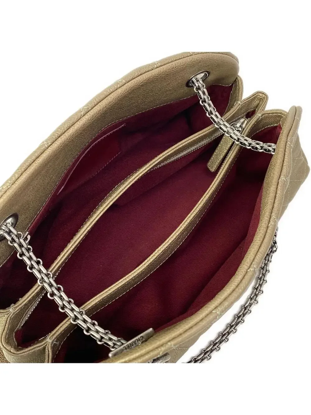 Chanel Mademoiselle Bowling Bag Khaki #305444C18B